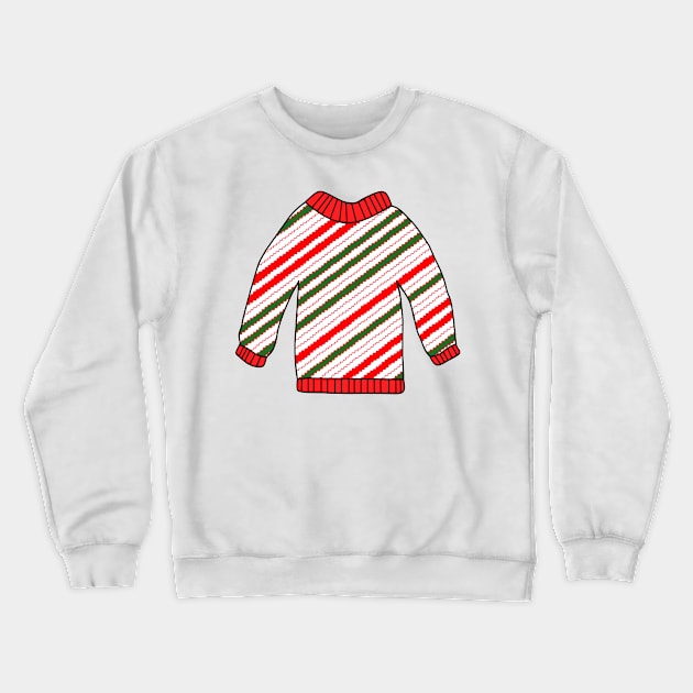 Christmas Stripes Sweater Crewneck Sweatshirt by SartorisArt1